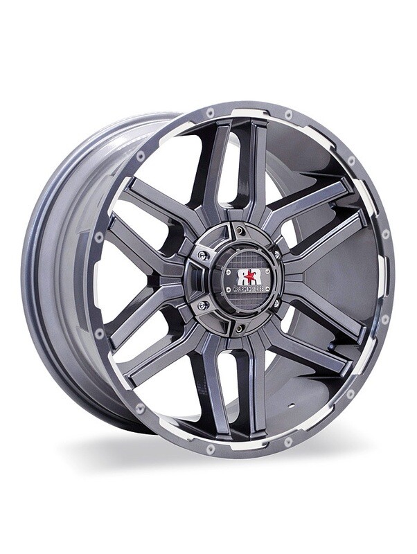 Road Rage® RRC3 20x9&quot; Gunmetal Machined CB71.5