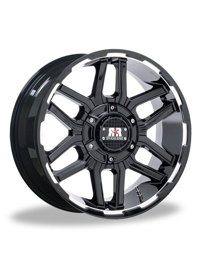 Road Rage® RRC3 17x9" Matte Black Machined 6x114.3