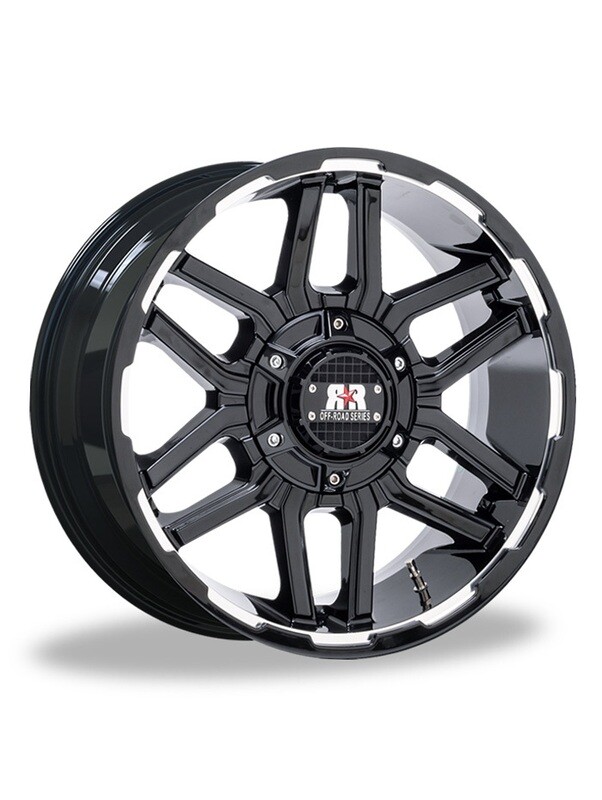 Road Rage® RRC3 17x9" Matte Black Machined 6x114.3