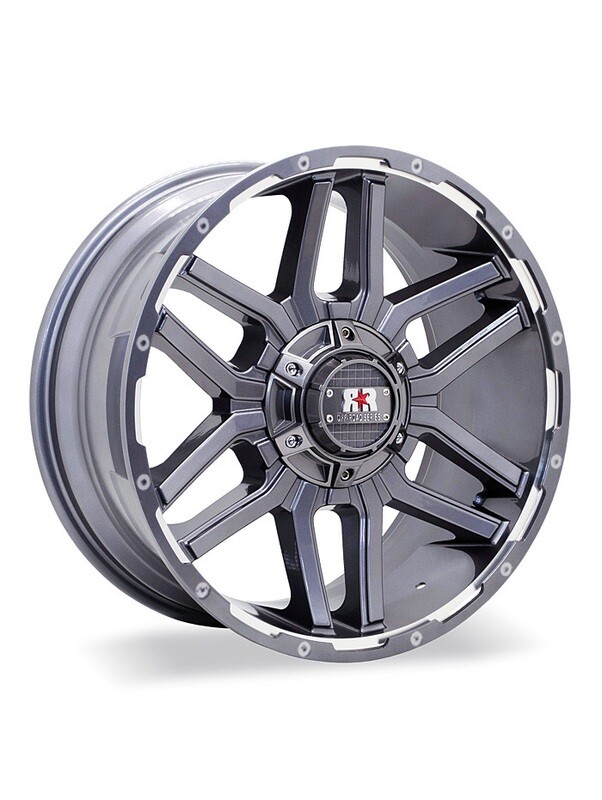 Road Rage® RRC3 20x9" Gunmetal Machined CB71.5