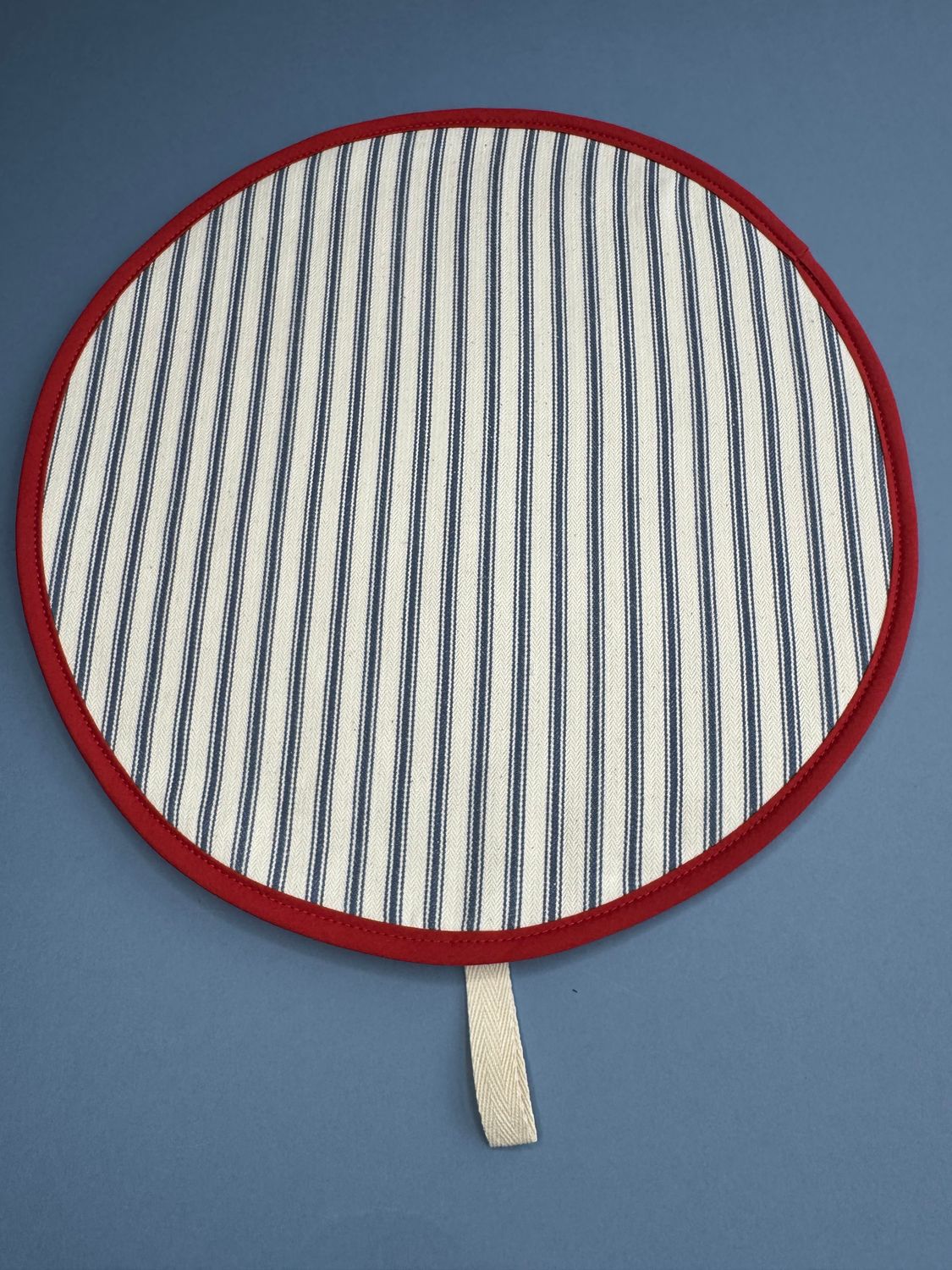 Aga - "Ticking - Blue" (red binding)