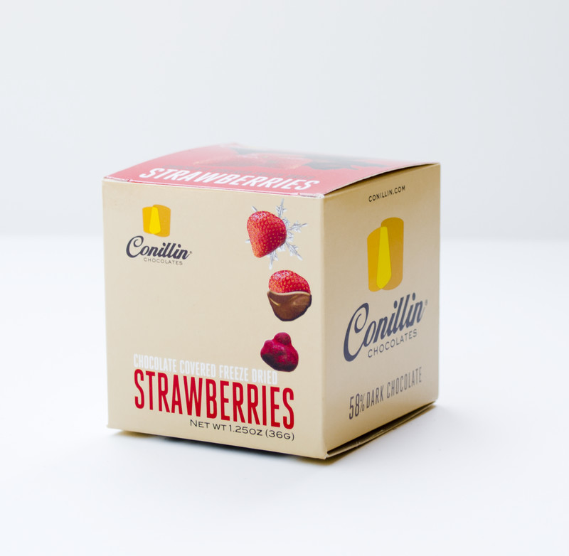 58% Dark Chocolate Panned Strawberries