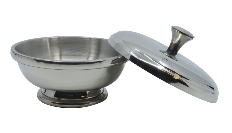 PEWTER SHAVE BOWL  #147