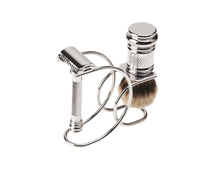 MERKUR CHROME 3PC BARBER POLE SET #3881