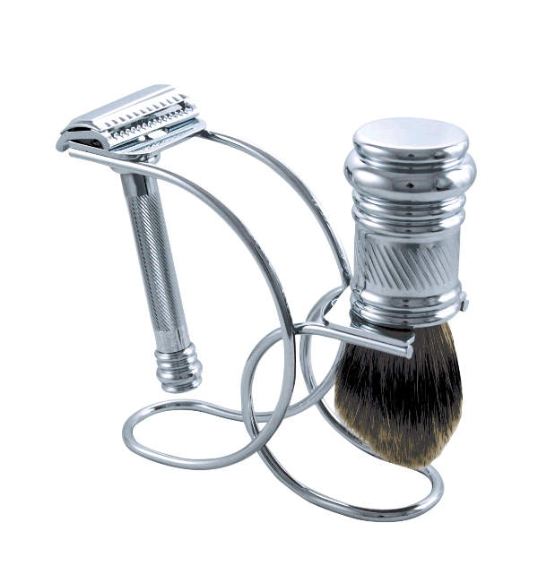 MERKUR CHROME 3PC BARBER POLE SET #3981