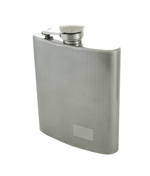 DIAMOND PATTERN 9 OZ. FLASK  #509