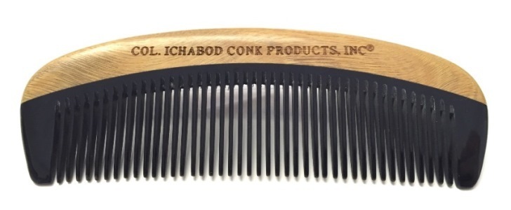 GREEN SANDALWOOD &amp; HORN BEARD COMB #362