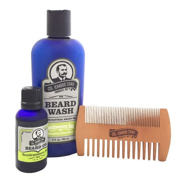 SOUTHWESTERN SUN BEARD KIT - with 2 sided comb #4052