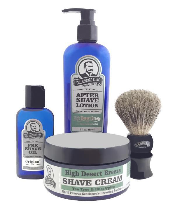 HIGH DESERT BREEZE 4PC SHAVE KIT with Cream &amp; Brush #4013