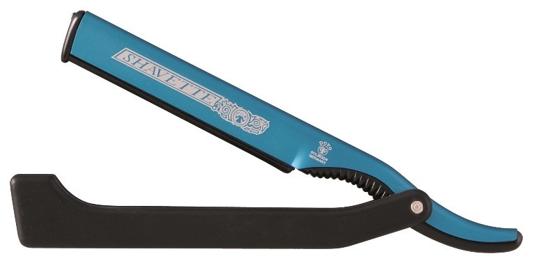 DOVO SHAVETTE STRAIGHT RAZOR BLUE #1014