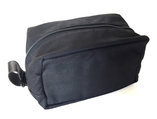 BLACK ZIPPER TRAVEL BAG #32090