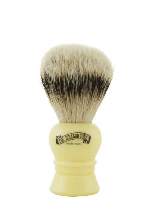 SILVER TIP BADGER FAUX IVORY BRUSH #910
