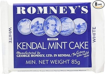 Romney's Kendal Mint Cake 85g (white sugar)