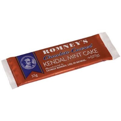 Romney's Kendal Mint Cake 55g (chocolate covered)