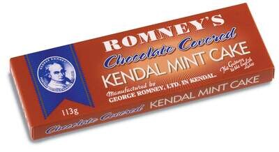 Romney's Kendal Mint Cake 113g (chocolate covered)