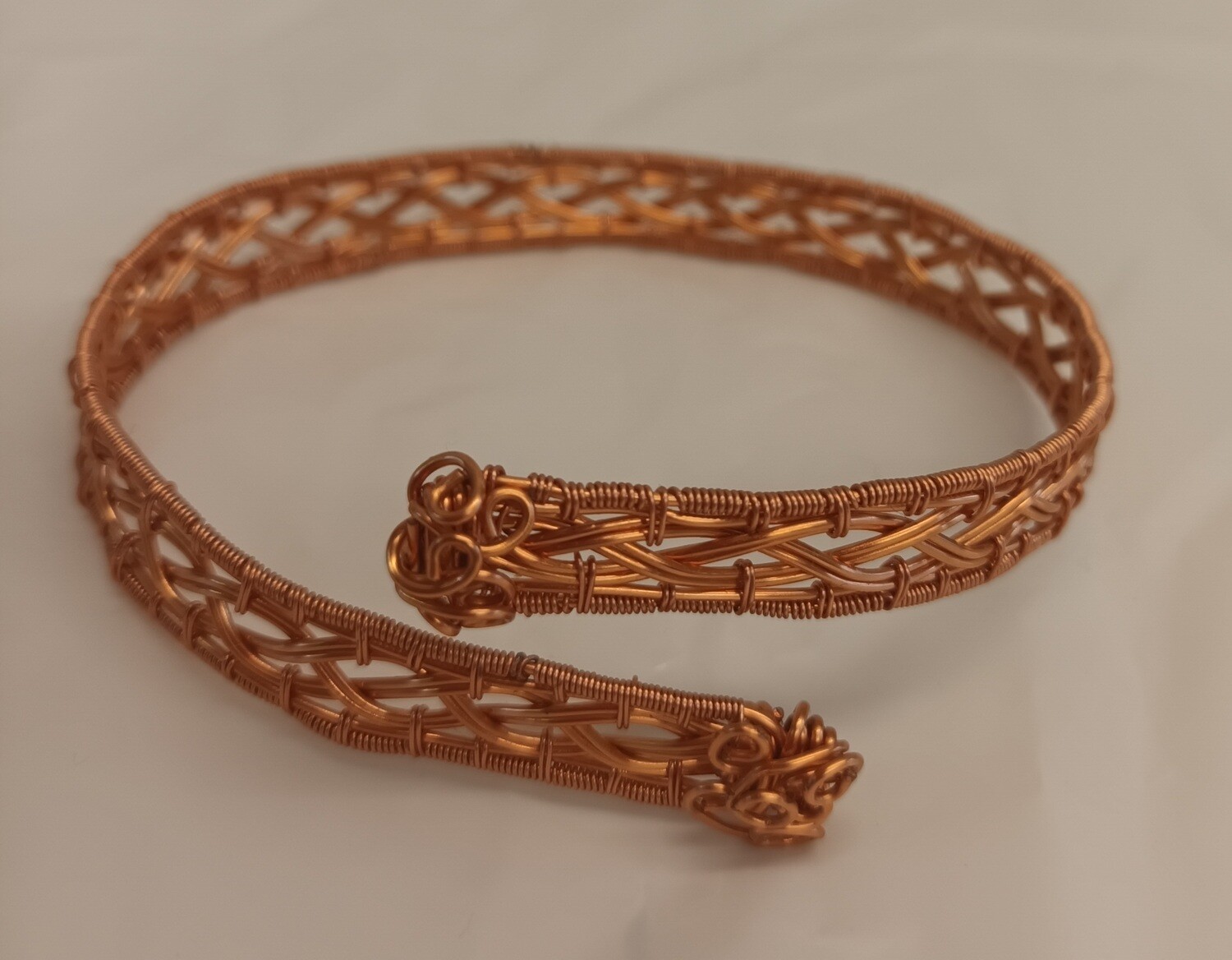 Copper wire bracelet