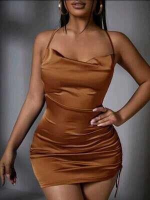 Always Dainty Satin Mini Dress