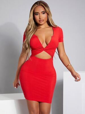 Look At Me Mini Dress- Red