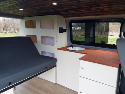 vw t5 camping ausbau module Campingmodul CampWheel Camper Box 3.0 (Braun) fr VW T4, T5, T6, T6.1,   CAMPWHEEL