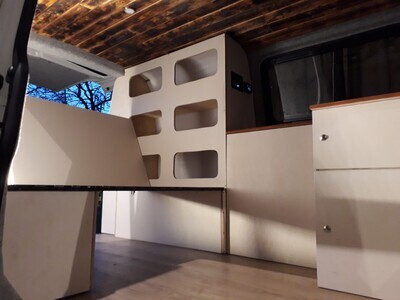 Möbel Bausatz passend für Renault Trafic 3. Gen. Camper Ausbau, DIY, Van