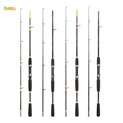 1.8m-2.7m Carp Fishing Rod 2 Sections Fishing Rod Fiber Glass Fuji guides sea bass