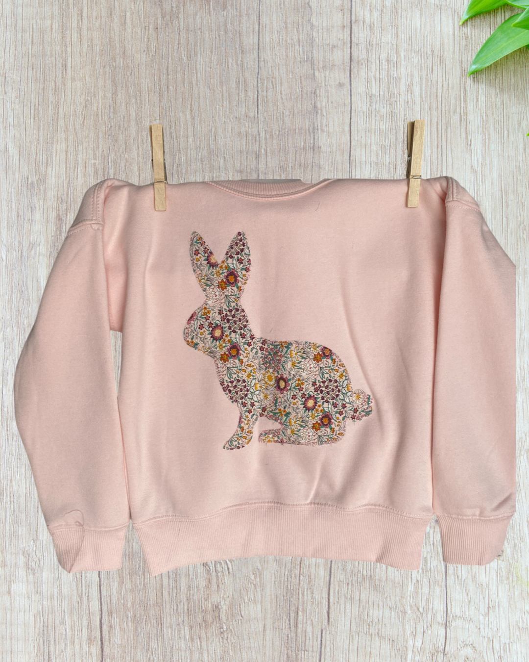Floral Bunny Jumper Pink