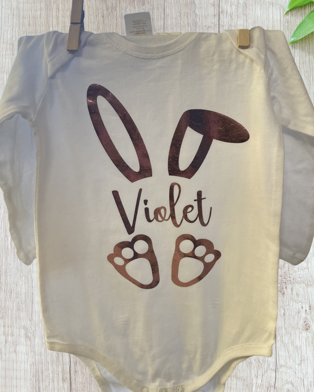 Personalised Bunny Onesie multiple colour options