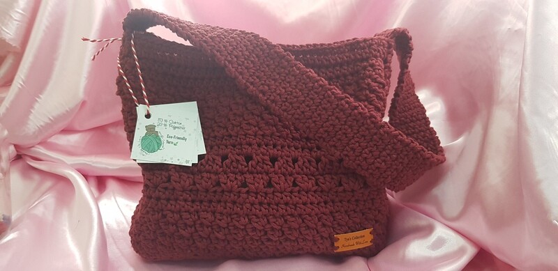 Handbag, sling bag, crochet handmade, design, embossing