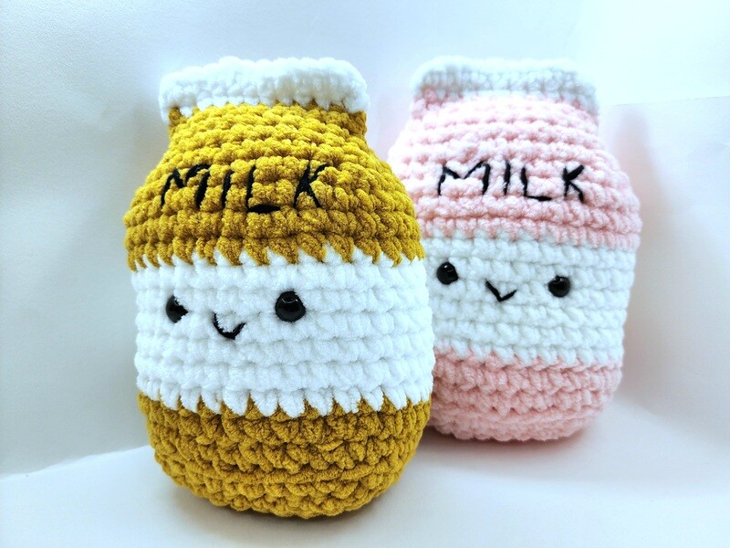 Milk and Boba Milk Tea Plush Doll