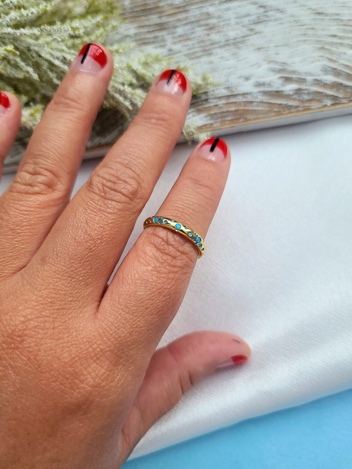 Blue Dot Ring
