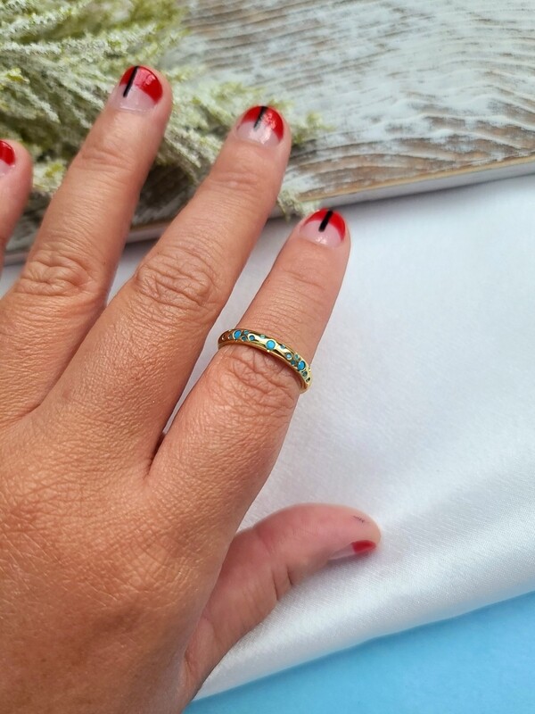 Blue Dot Ring
