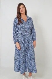 Maxi Shirt Dress - Leopard Print