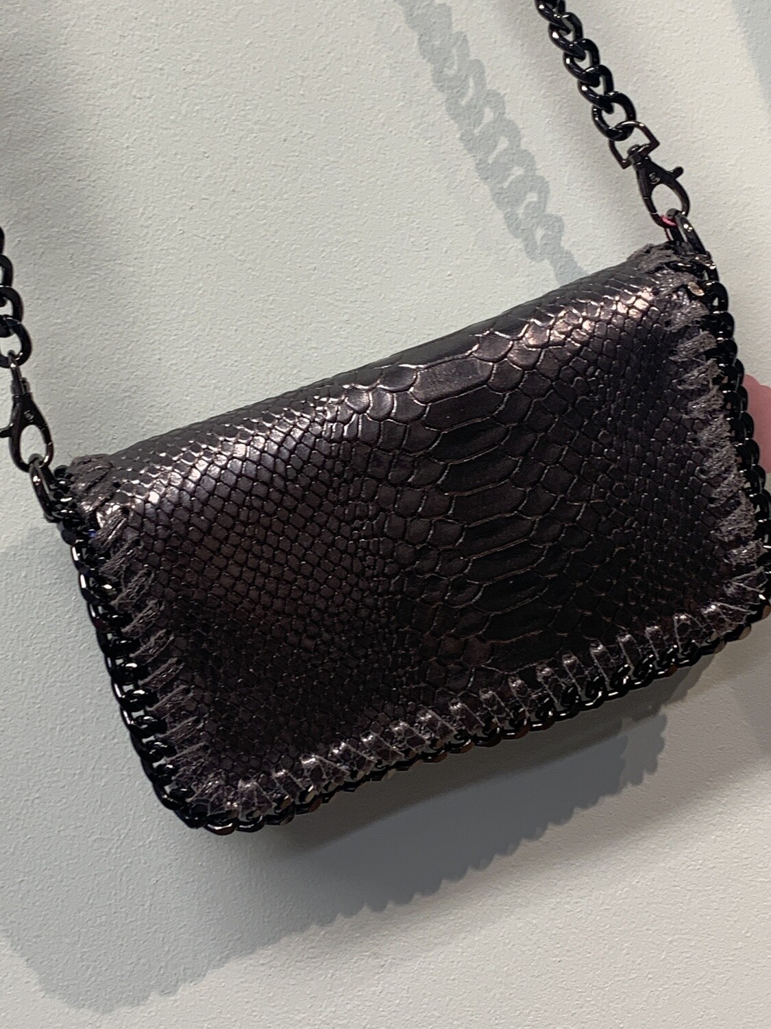 Handbag - Leather Pewter