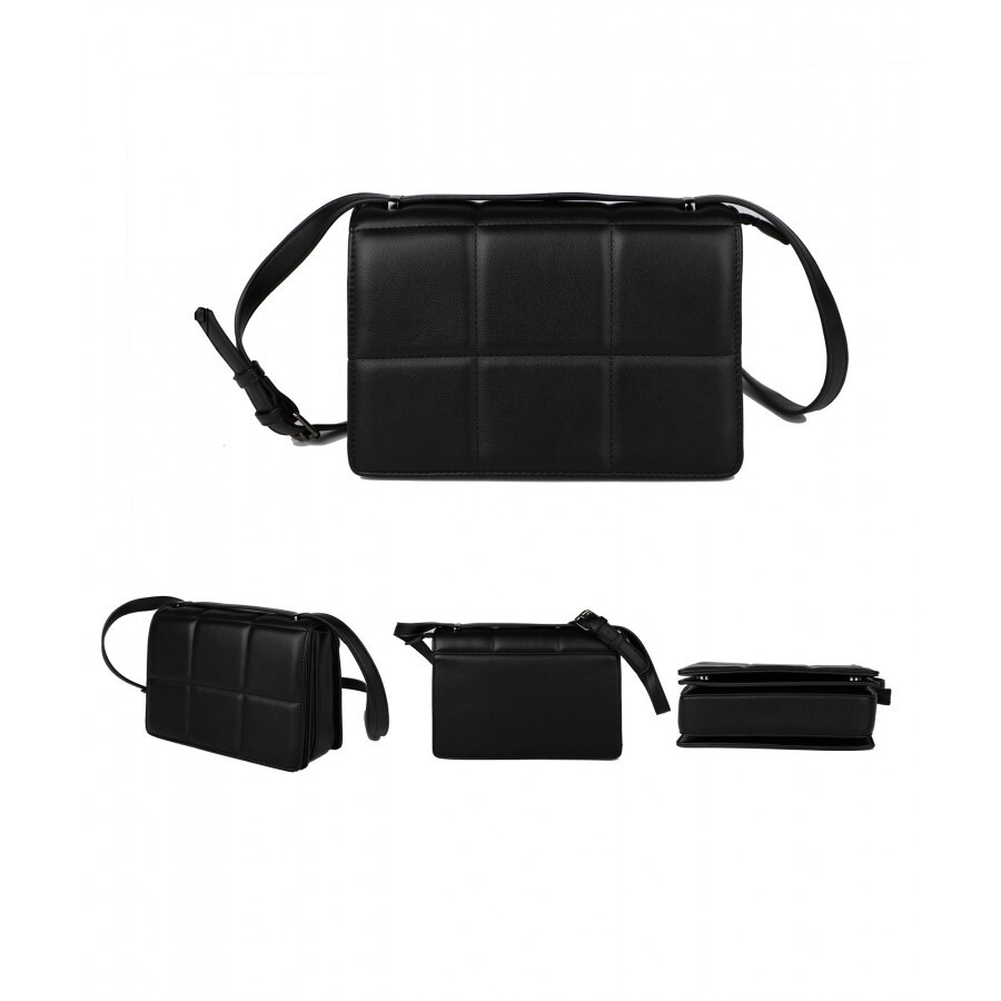 Handbag - Black Quilted