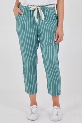 Linen Stripe Trousers