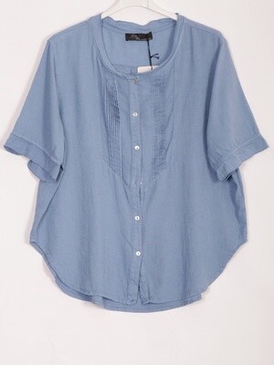 Pleated Front Blouse