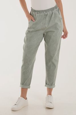 Relaxed Fit Washed Magic Trousers
