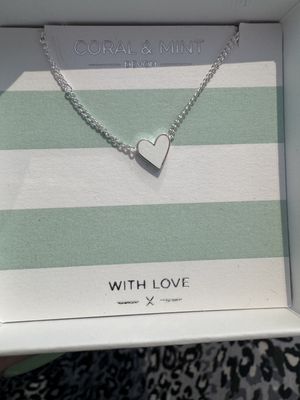 Pearlescent Mini Heart Necklace