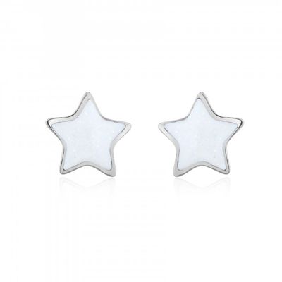 Pearlescent Mini Star Studs