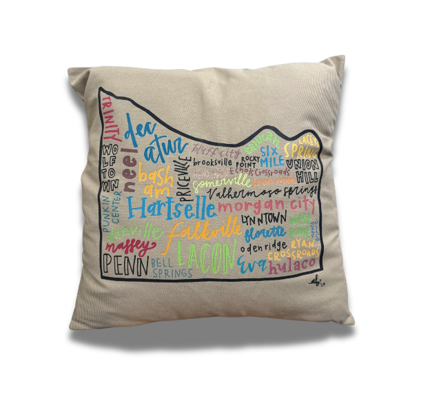 Morgan County Throw Pillow