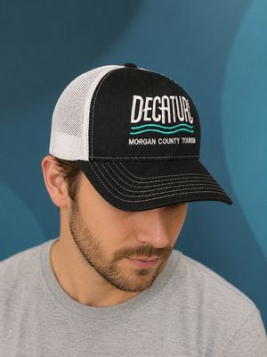 Decatur Cap- Fitted Adjustable with White Mesh
