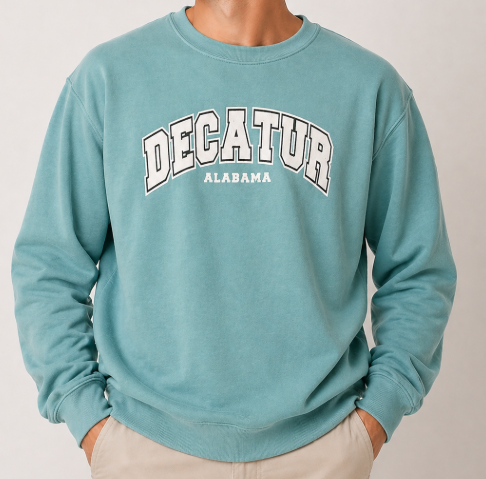 Teal Decatur Comfort Colors Sweatshirt