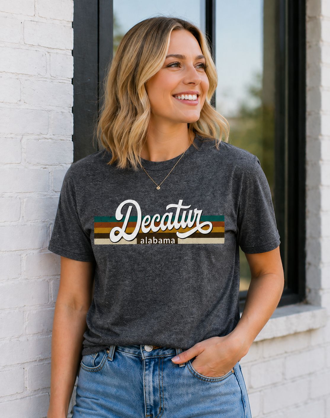 Vintage Decatur Heather Grey T-shirt