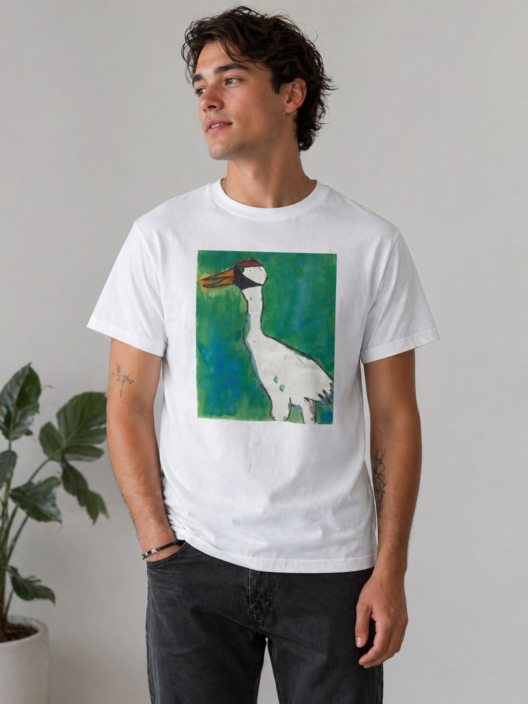 Youth Art Collab Crane T-shirt