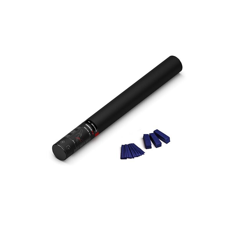 Handbetriebene Konfettikanone Dunkel-Blau - 50cm