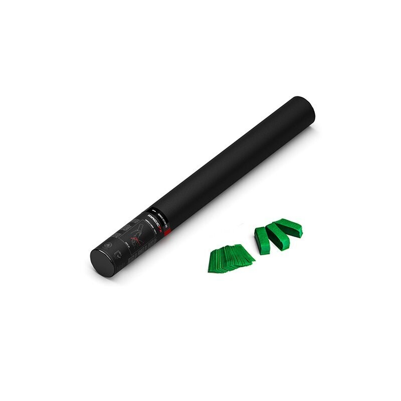 Handbetriebene Konfettikanone Dunkel-Grün - 50cm
