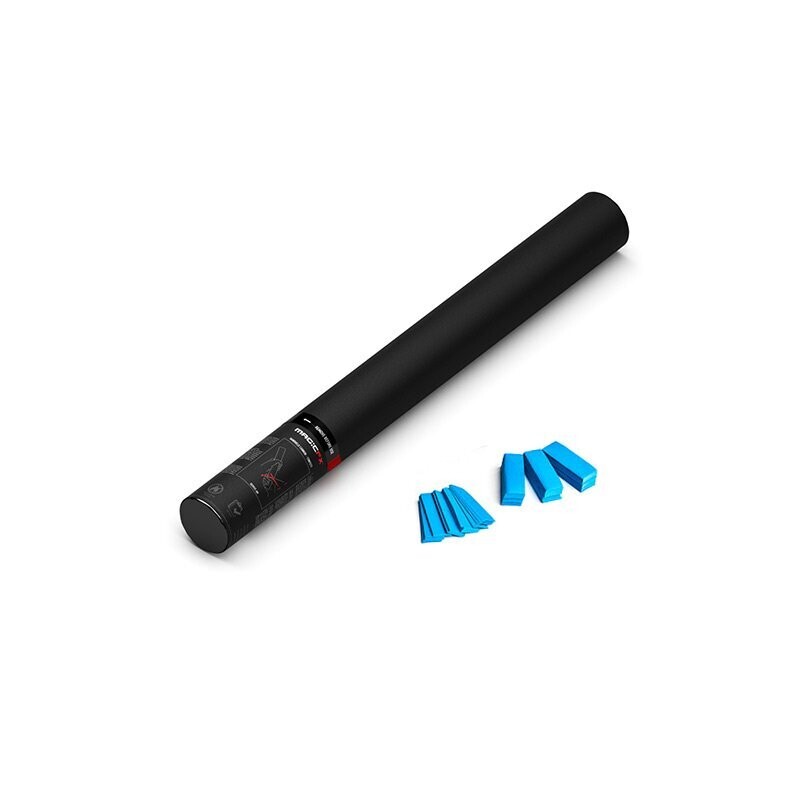Handbetriebene Konfettikanone Hell-Blau - 50cm