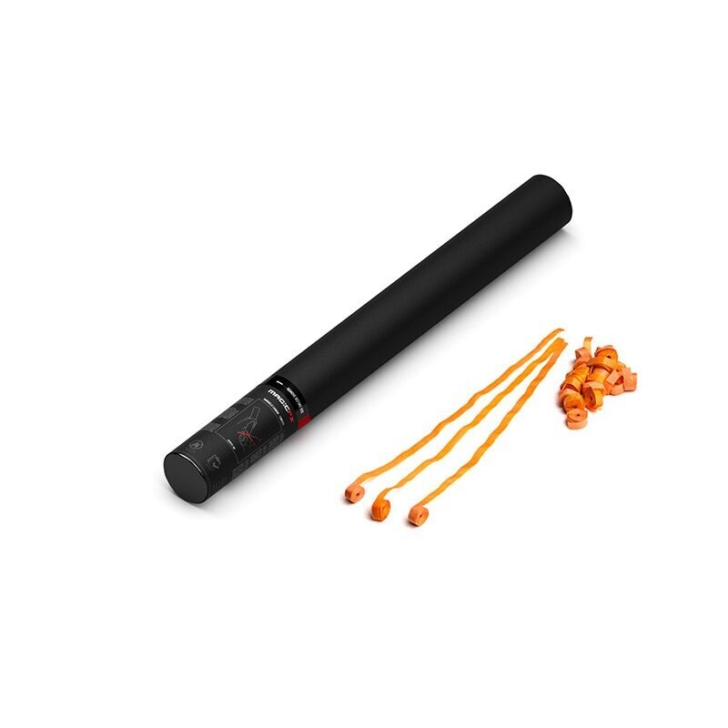 Handbetriebene Streamerkanone Orange - 50cm