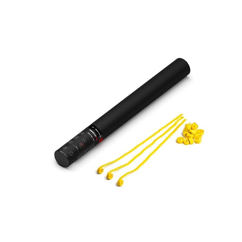 Handbetriebene Streamerkanone Gelb - 50cm