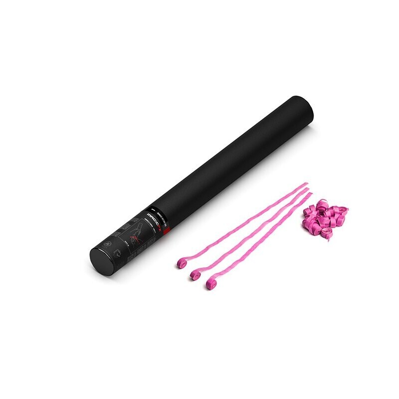 Handbetriebene Streamerkanone Pink - 50cm